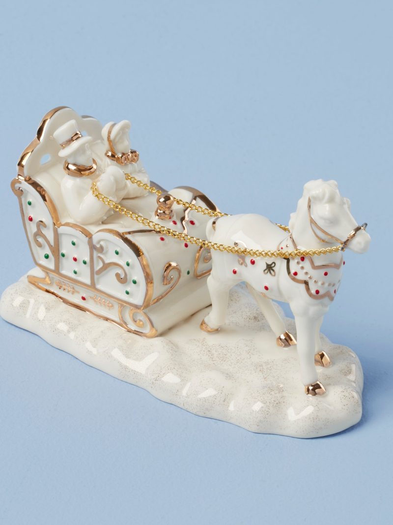 Mistletoe Park Horse & Sleigh Figurines