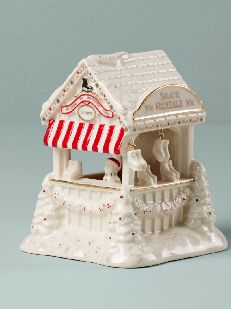 Mistletoe Park Ice Skate Rental Booth Figurine