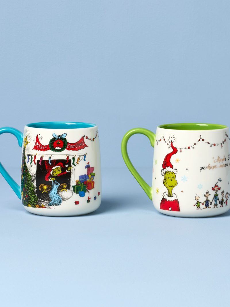 Who-Ville Grinch-Fireplace Mugs - Set of 2