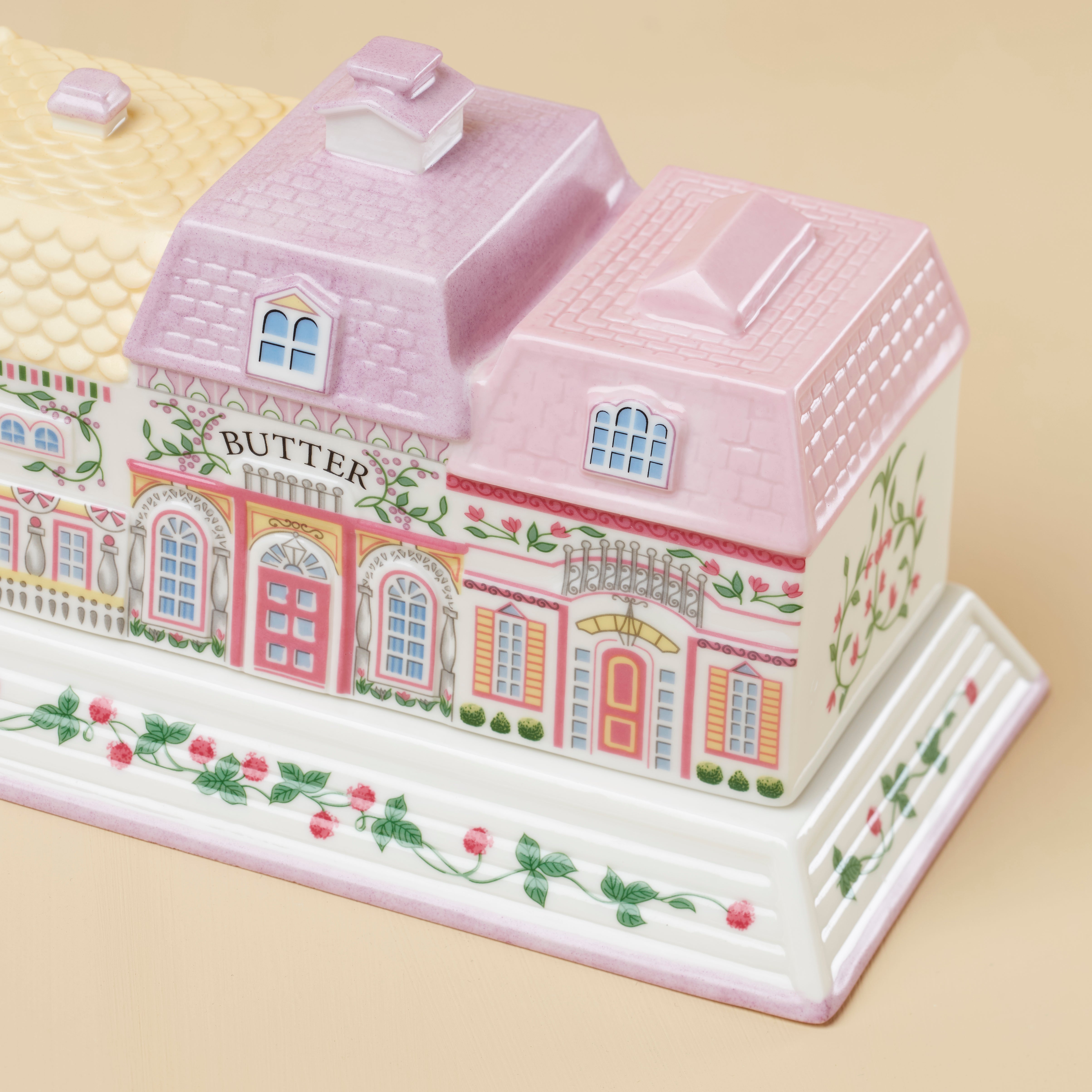 Lenox Spice Village Covered Butter Dish