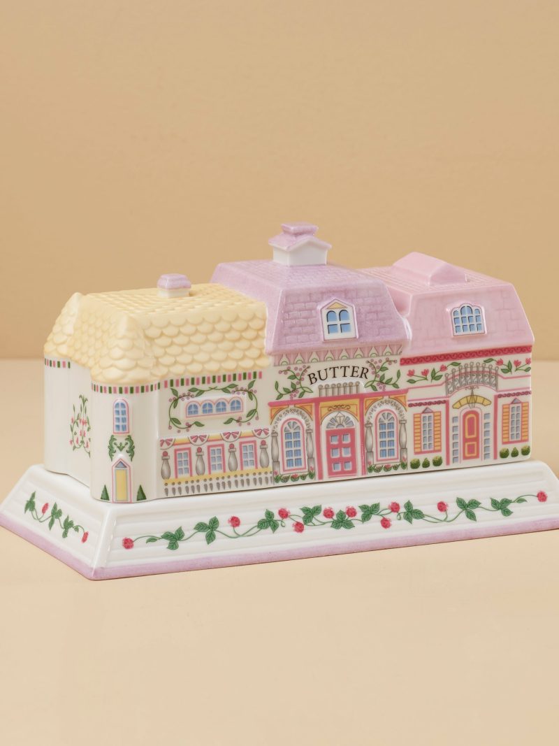 Lenox Spice Village Covered Butter Dish