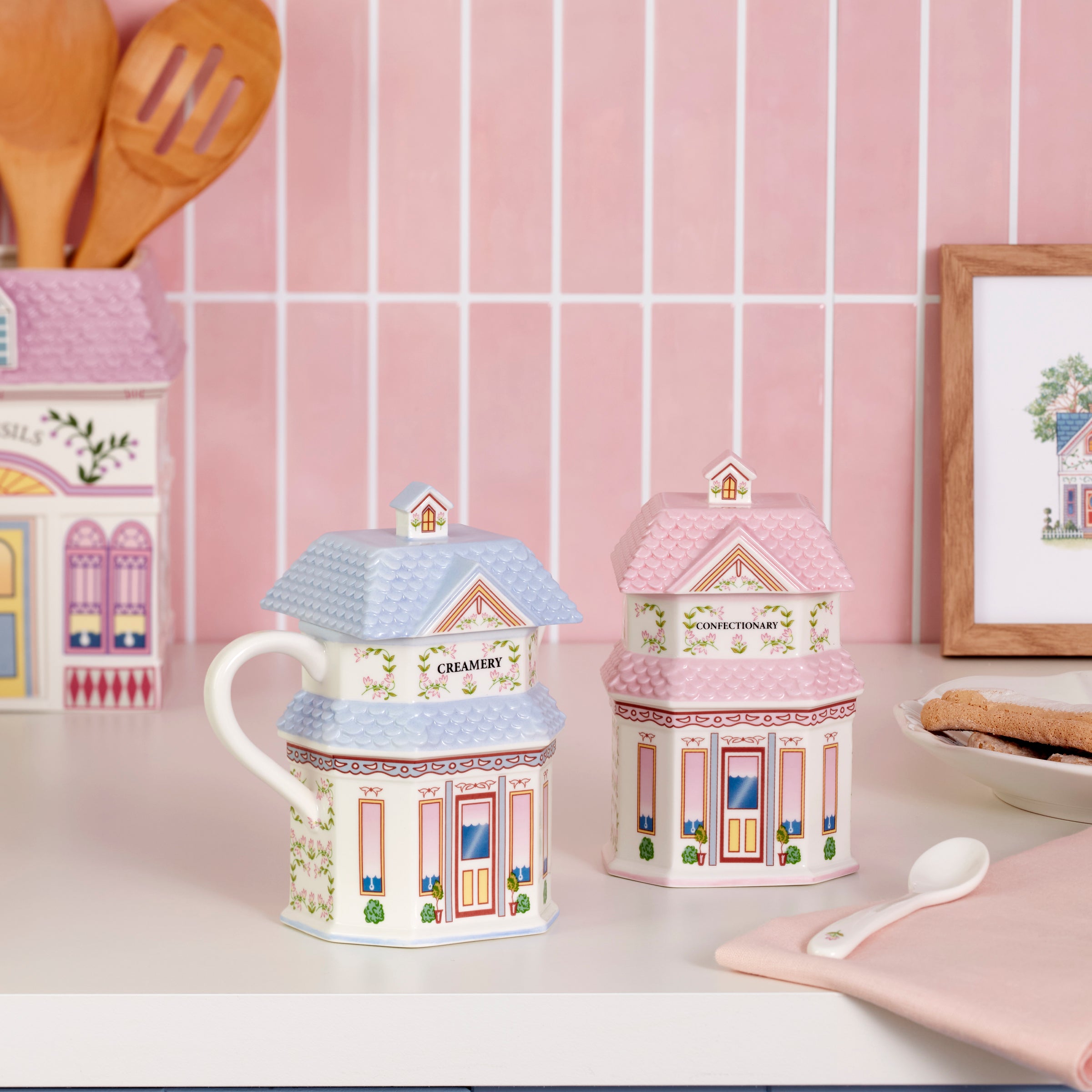 Lenox Spice Village Sugar & Creamer Set