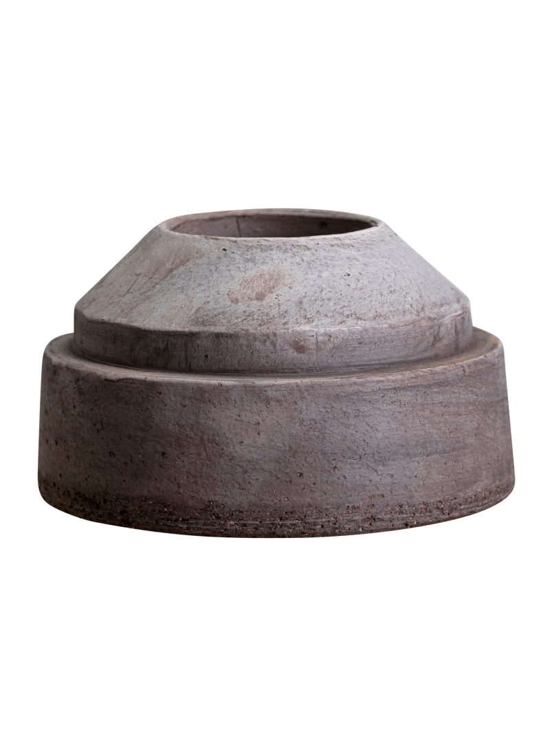 Hoff Candleholder, Raw Grey